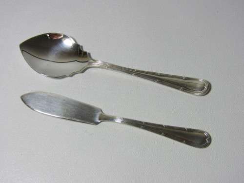 Vintage Yeoman silverplated Condiment Tray with Sandland Ware Butter Dish and Jam Pot ,incl utensils