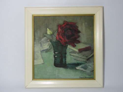 Original Johanna Wassenaar oil on board Painting, Flower Studies, Signed, 26cm x 28cm