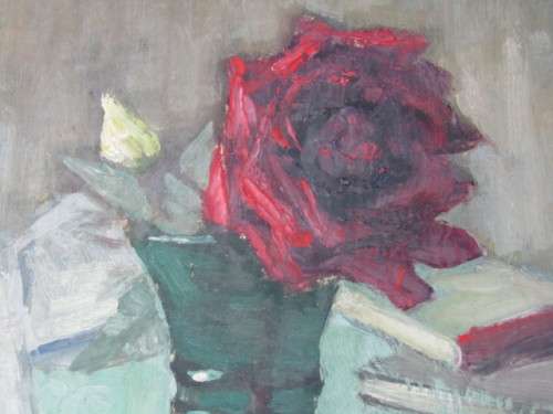 Original Johanna Wassenaar oil on board Painting, Flower Studies, Signed, 26cm x 28cm