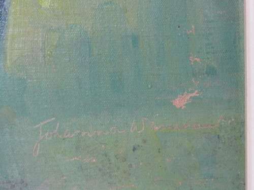Original Johanna Wassenaar oil on board Painting, Flowers, Signed, 38cm x 41cm