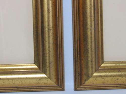 Pair of small Original Watercolour Paintings, signed Stores 1998, frame and glass, 10cm x 12cm