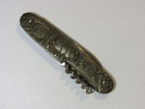 Vintage Paul Kruger pocket Knife, Kruger and De Wet, Transvaal and Orange Free State, excellent, 9cm