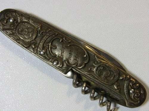 Vintage Paul Kruger pocket Knife, Kruger and De Wet, Transvaal and Orange Free State, excellent, 9cm