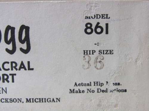 Vintage Kellogg Corset, Mens corrective Girdie, mint in box and unused.