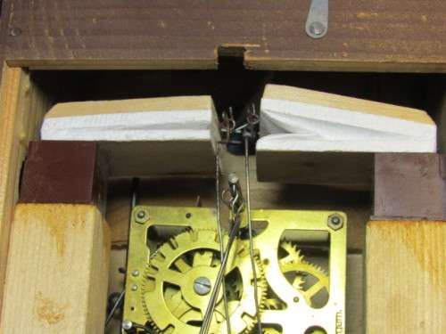 Vintage German made Black Forest mechanical Cuckoo Clock in excellent condition, 34cm x 24cm