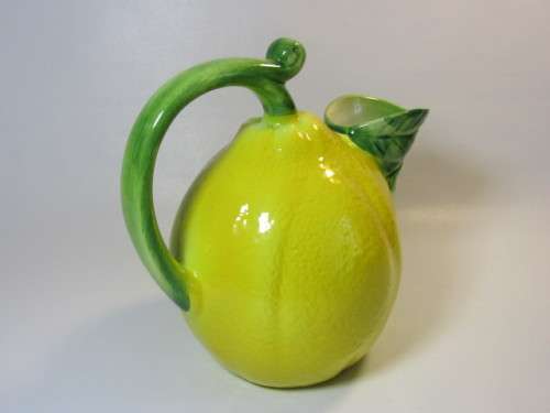Vintage Italian Citrus Jug "Lemon" hand made and in excellent condition, 18cm x 20cm