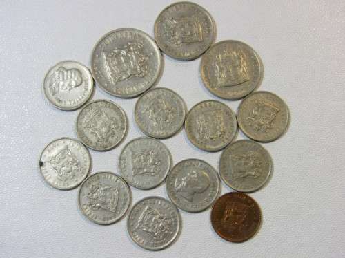 Vintage mixed lot of  15 South African Coins, incl. 20c, 10c, 5c and 1c, 1960's, 70's and 80's