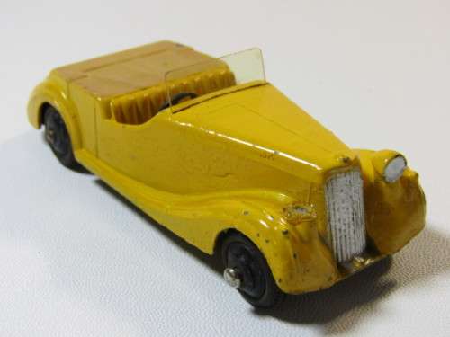 Lot of two very old Meccano Dinky Toys die cast model Cars, Sunbeam - Talbot and Alvis