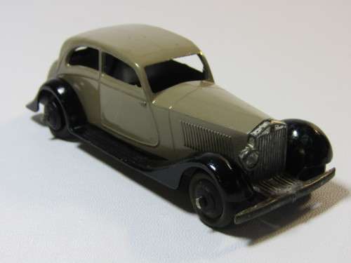 Lot of two very old Meccano Dinky Toys die cast model Cars, Armstrong Siddeley and one other