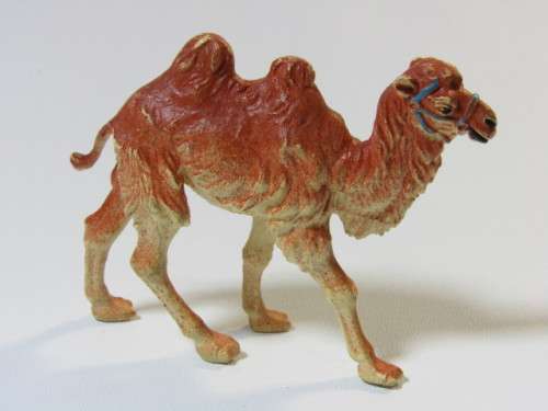 Vintage lot of 6 original 1970's and 80's rubber Figurines "Wild Animals", 6cm to 10cm long
