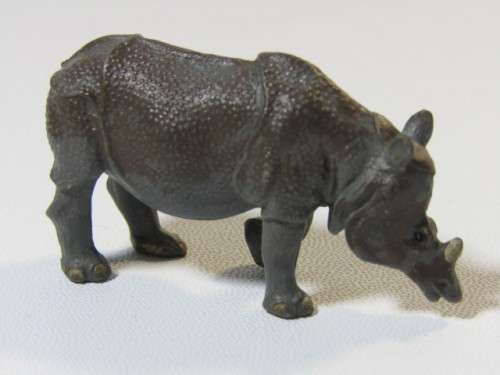 Vintage lot of 14 original 1970's and 80's rubber Figurines "Wild Animals", 4cm to 5cm long
