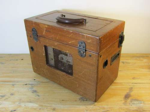 Vintage 1940's portable ECG Medical Machine, Viso Sanborn Cardiette, USA, 39cm x 28cm x 28cm, 13kg