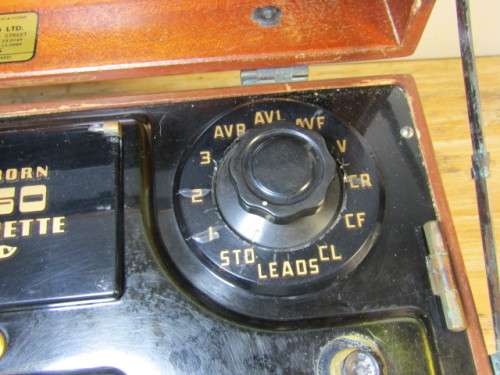 Vintage 1940's portable ECG Medical Machine, Viso Sanborn Cardiette, USA, 39cm x 28cm x 28cm, 13kg