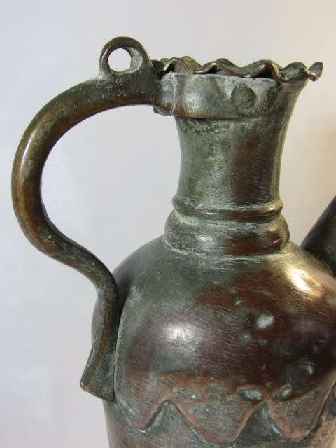 Large antique solid Copper Pitcher in excellent condition, 30cm high