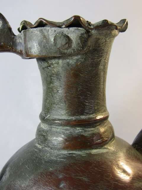 Large antique solid Copper Pitcher in excellent condition, 30cm high