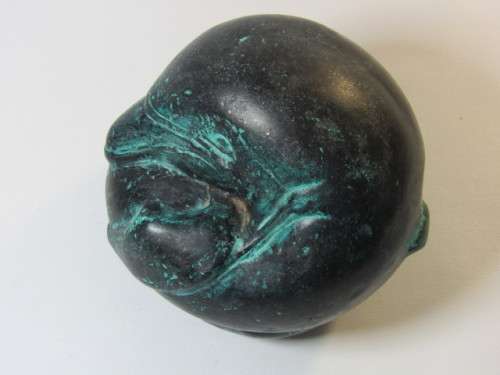 Vintage lot of 3 decorative items, Vanstone Bird Bowl. Dolphin sculpture and Continental Plaque