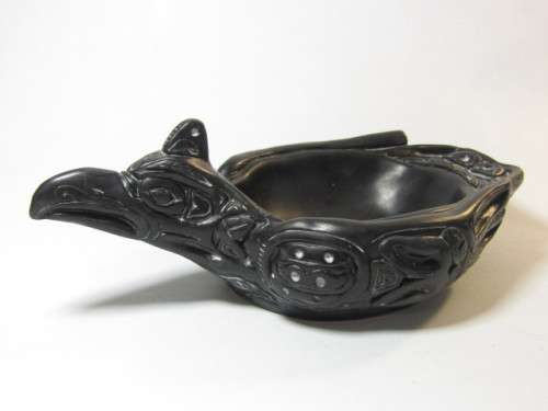 Vintage lot of 3 decorative items, Vanstone Bird Bowl. Dolphin sculpture and Continental Plaque