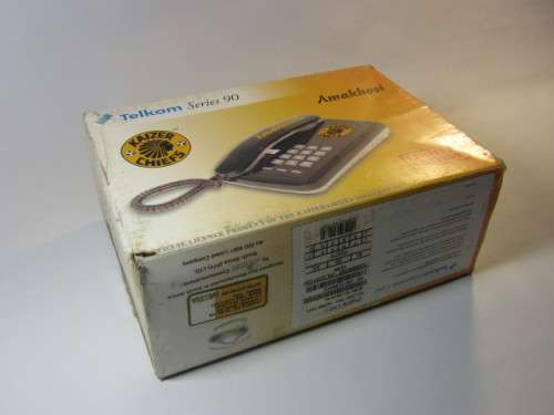 Vintage 2001 Telkom series 90 limited edition land line Phone "Kaizer Chiefs", Mint and working