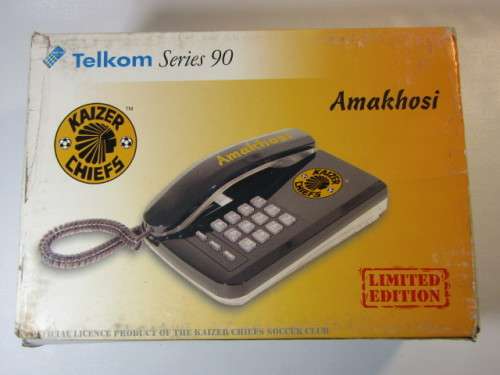 Vintage 2001 Telkom series 90 limited edition land line Phone "Kaizer Chiefs", Mint and working