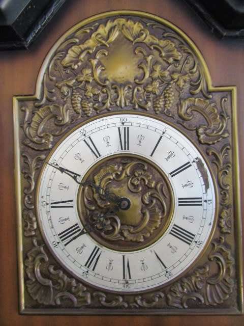 Vintage German made Grandfather clock, 1,92m, brass Dial **No reserve auction Now On at Port no.5**