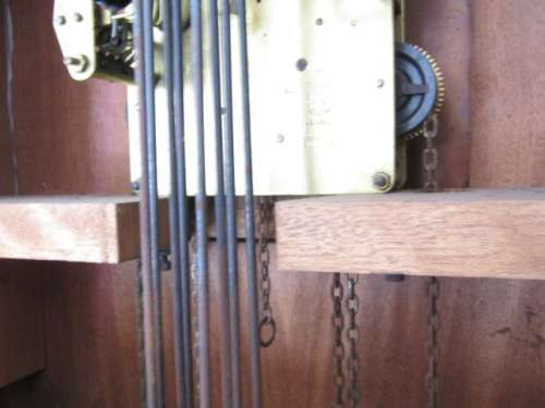 Vintage German made Grandfather clock, 1,92m, brass Dial **No reserve auction Now On at Port no.5**