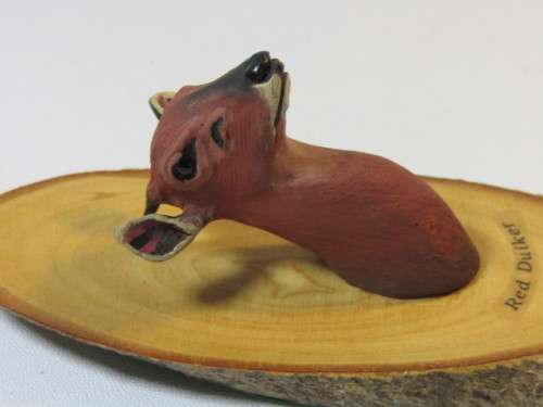 Lot of 2 limited African Heads and Tails Sculptures by Tony Fredriksson, Aardvark and Red Duiker