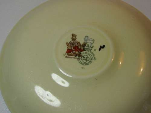 Vintage lot of 4 Royal Doulton "Bunnykins" wares, including 3 x Plates and a Cup