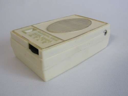 Vintage Tech - Ajax Transistor Radio in leather pouch and original box, excellent condition