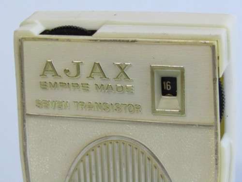Vintage Tech - Ajax Transistor Radio in leather pouch and original box, excellent condition