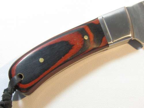 Quality Model K-91 Hunting Knife with hand stiched Sheath, excellent condition, 21cm, blade 10.5cm