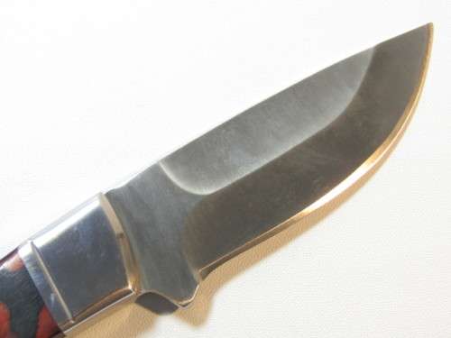 Quality Model K-91 Hunting Knife with hand stiched Sheath, excellent condition, 21cm, blade 10.5cm