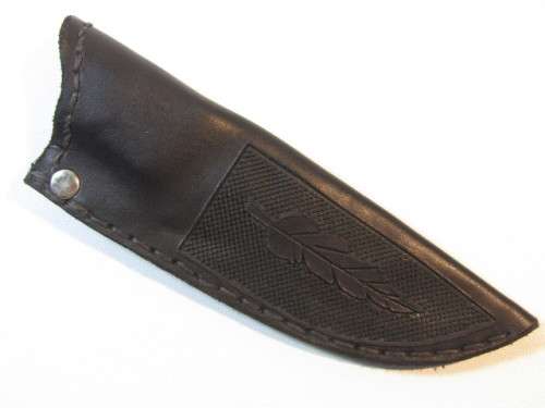 Quality Model K-91 Hunting Knife with hand stiched Sheath, excellent condition, 21cm, blade 10.5cm