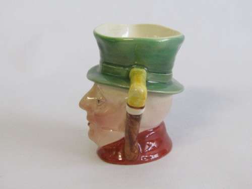Vintage original Beswick Character Jug "Micowber" no.674, 8.5cm deep, excellent condition
