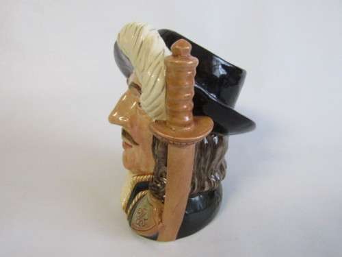 Original vintage 1955 Large Royal Doulton Character Jug "Athos" D6439, 18.5cm deep, like new