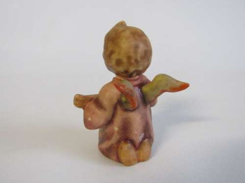 Original vintage 1951 Goebel Figurine "Angel Serenade" 214D, W. Germany, 8cm tall, like new