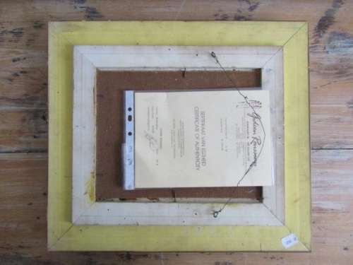 Gideon Rousseau signed Oil on Board with COA, beautifully Framed, 37cm x 42cm, Blossoms