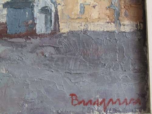 Original Brugmann Oil on Board Painting, signed and in frame, Farm scape, 62x47cm (Value R2500+)