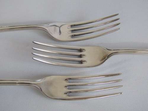 9 Piece vintage Hallmarked silverplated matching Cutlery, Sheffield England, Spoons and Forks