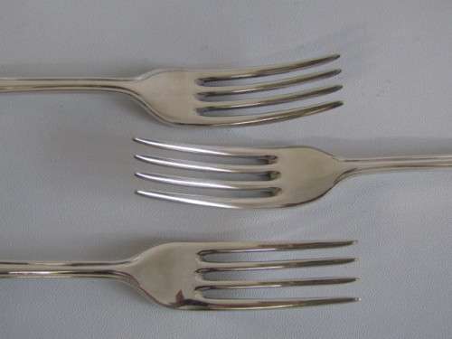 9 Piece vintage Hallmarked silverplated matching Cutlery, Sheffield England, Spoons and Forks