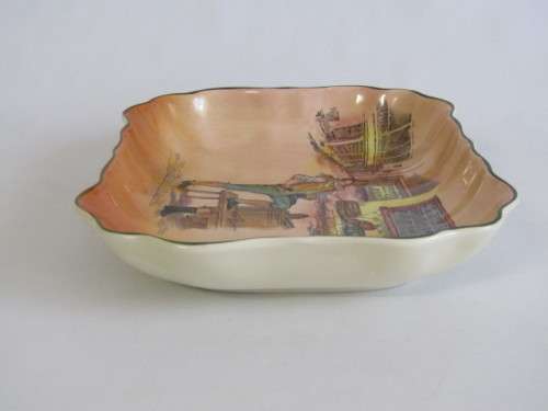 Vintage original Royal Doulton rectangular Bowl "Sam Weller" D6327, excellent condition, 23cm x 20cm