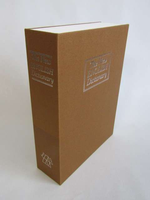 Book Safe, combination Lock "New English Dictionary" metal construction, 26cm x 20cm x 6cm