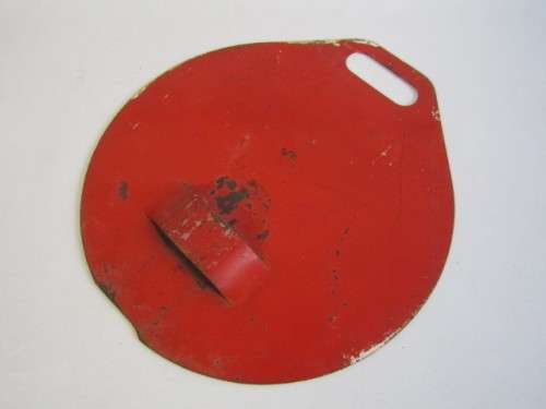 Original vintage metal Train Signal back Plate, 32cm x 30cm