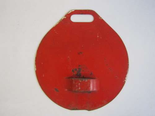 Original vintage metal Train Signal back Plate, 32cm x 30cm