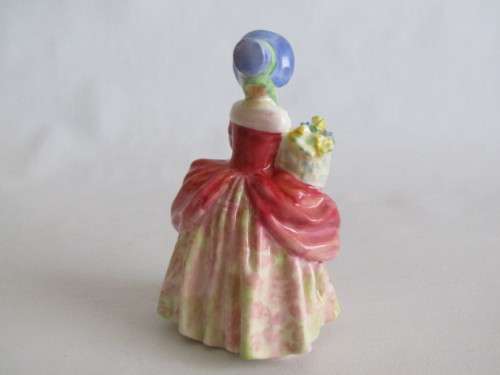 Lot of two collectable porcelain Figurines; Royal Doulton "Cissie" 13cm and Dresden in Box 12cm