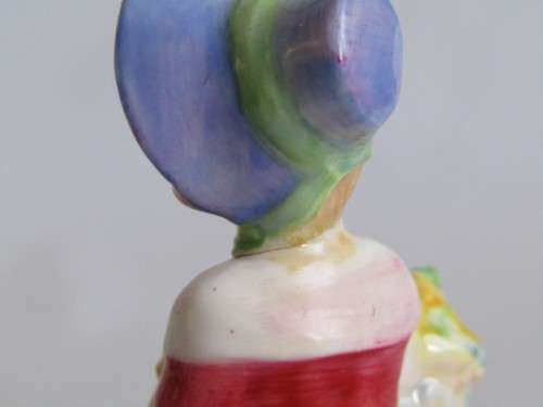 Lot of two collectable porcelain Figurines; Royal Doulton "Cissie" 13cm and Dresden in Box 12cm
