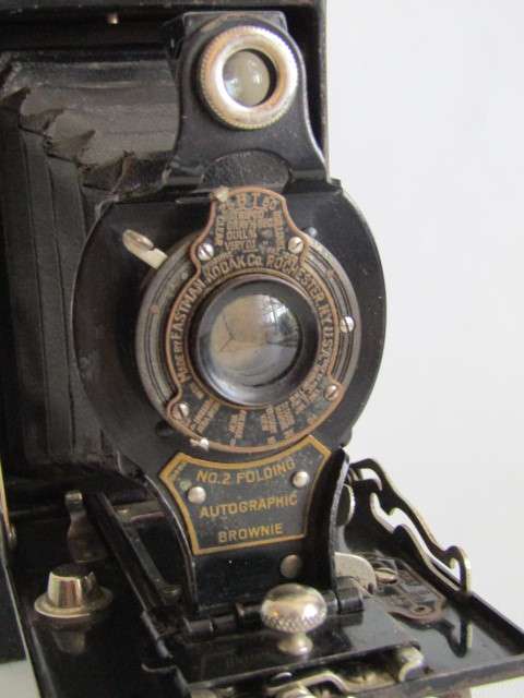 Antique Kodak Autographic Brownie No.2 fold out Camera in excellent condition