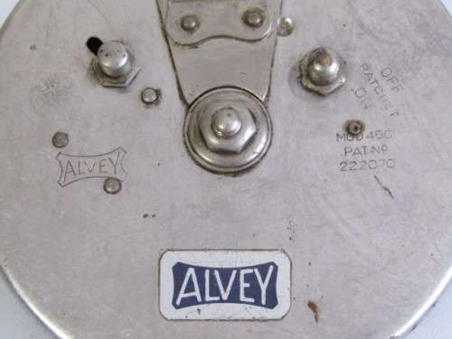 Vintage 1950 original large Charles Alvey & Son Bakelite Fishing Reel, MOD 45 C, excellent condition