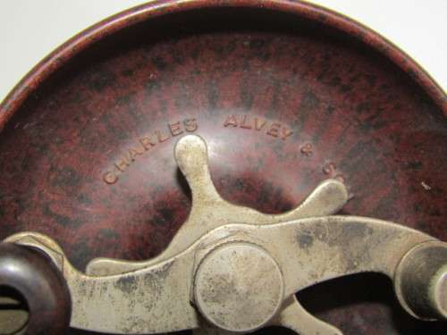 Vintage 1950 original large Charles Alvey & Son Bakelite Fishing Reel, MOD 45 C, excellent condition