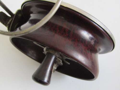 Vintage 1950 original large Charles Alvey & Son Bakelite Fishing Reel, MOD 45 C, excellent condition