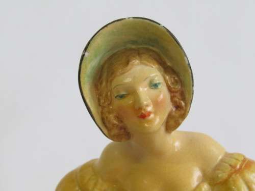 Lot of 3 very old porcelain figurines; 19th Century earthenware, Staffordshire and Wade